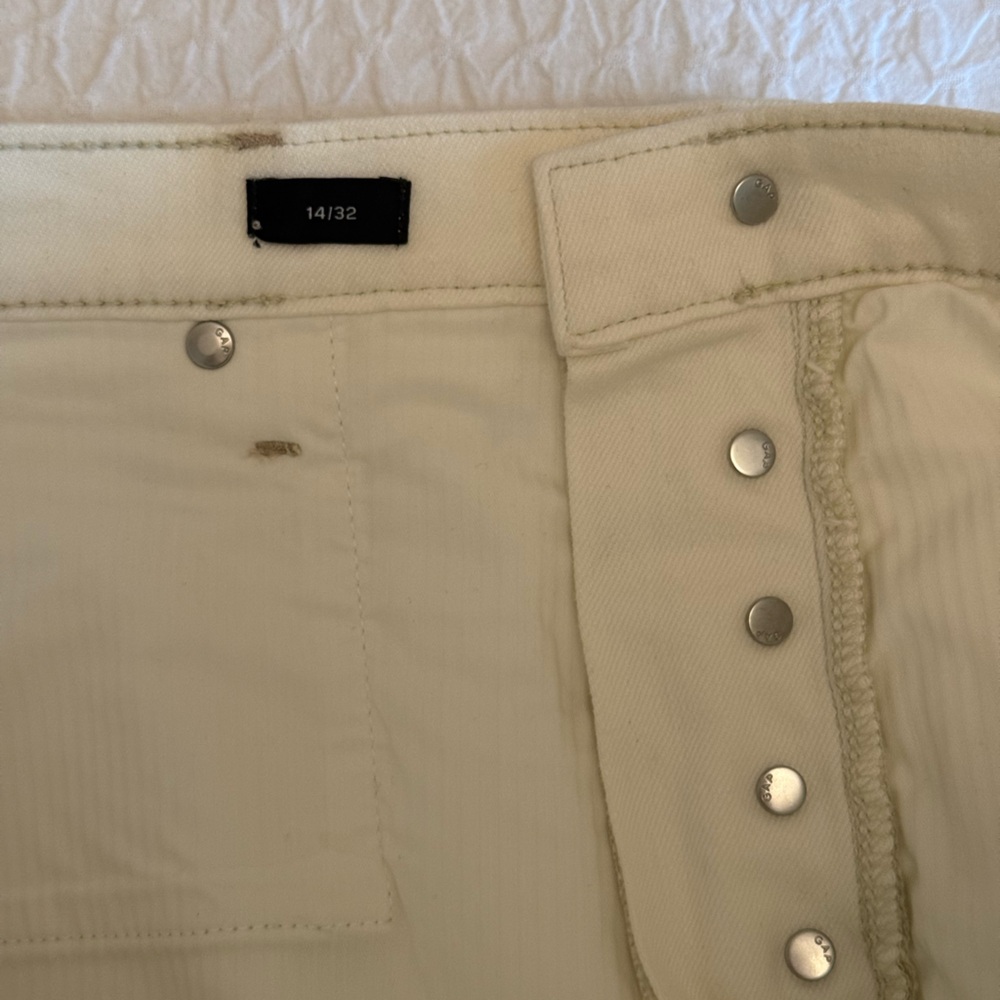 GAP White Denim Mini Skirt – Size 14/32 - Picture 7 of 8